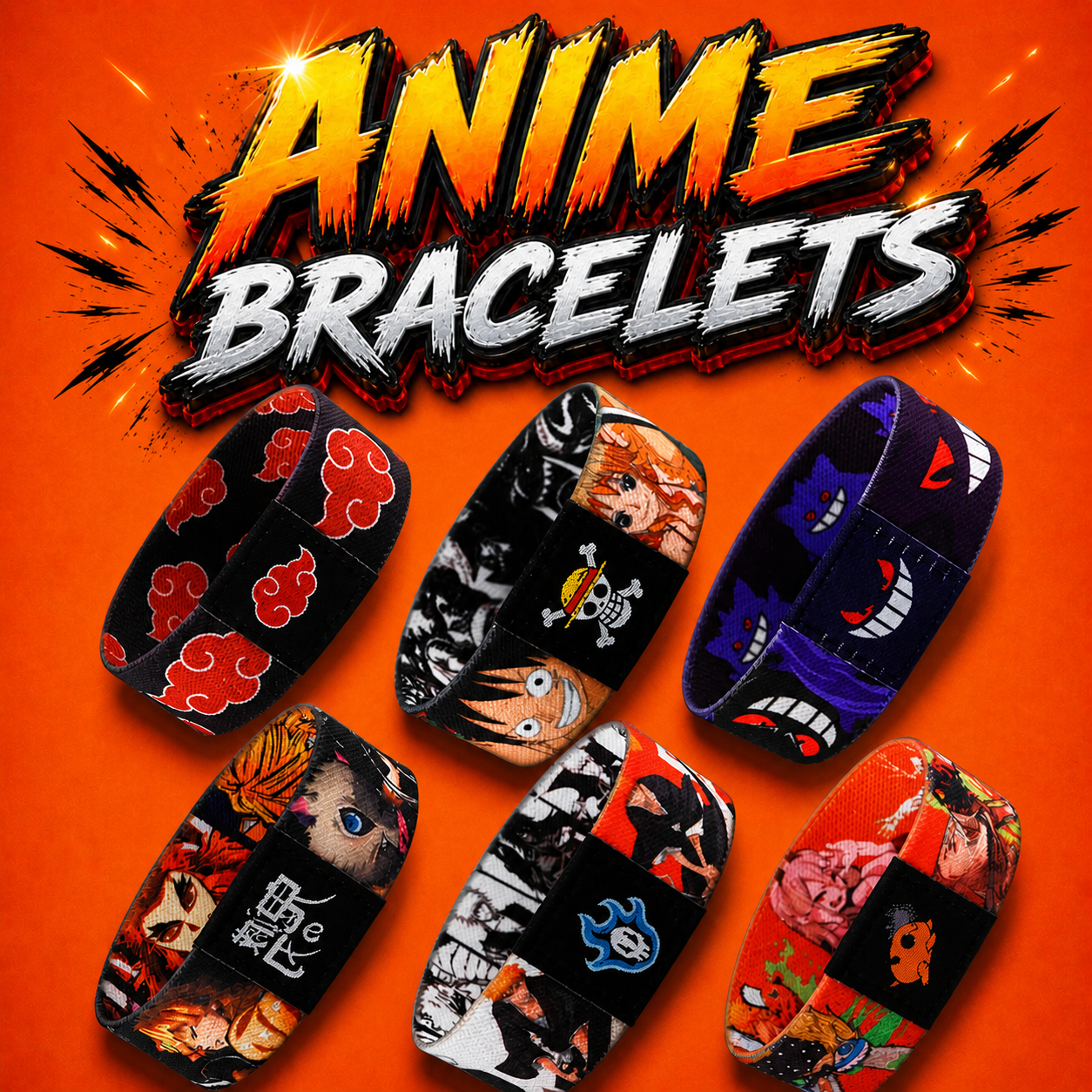 Buy Anime Bracelets | Shop Anime Wristbands | Free Delivery