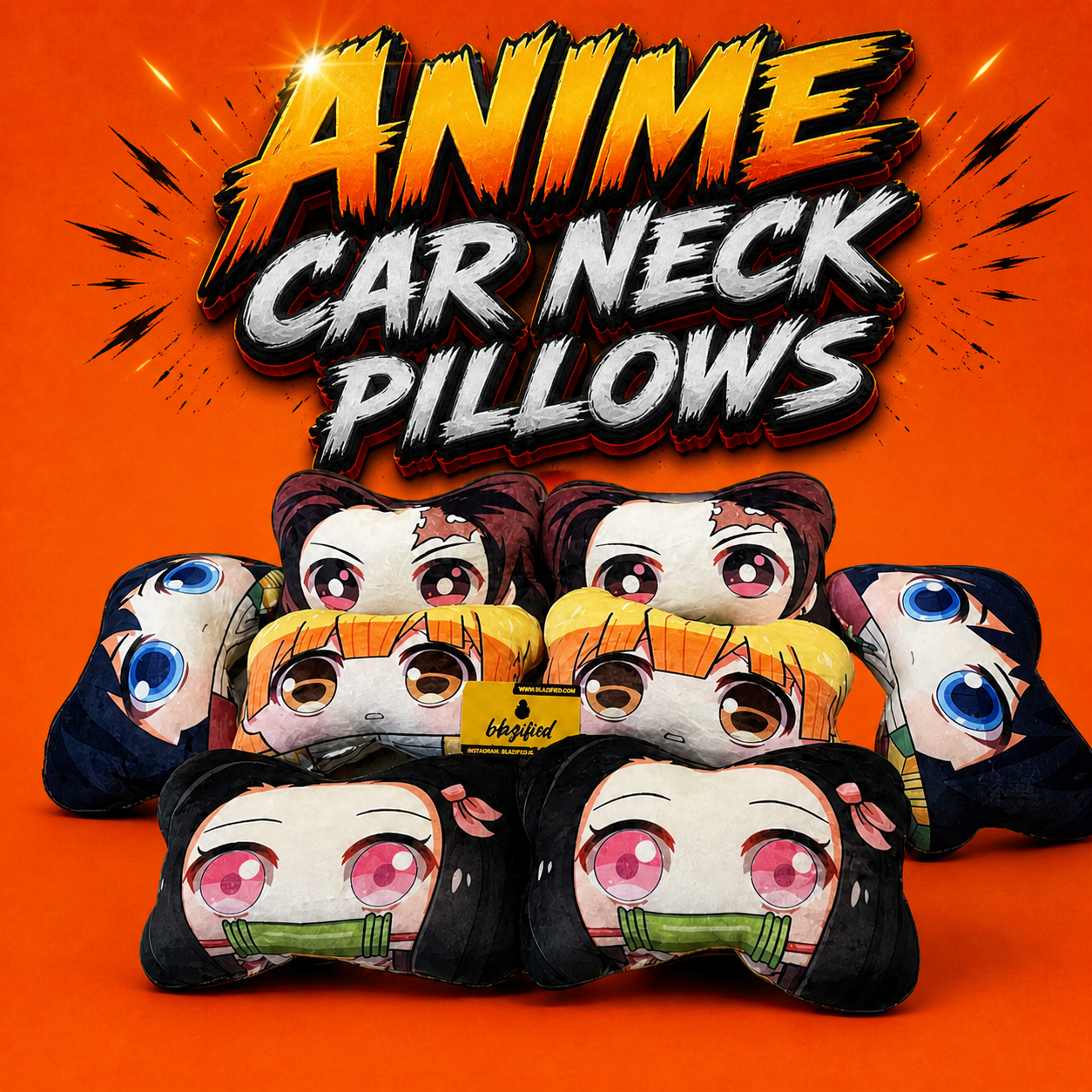 Buy Anime Car Headrest Pillow | Shop Anime Car Neck Pillow