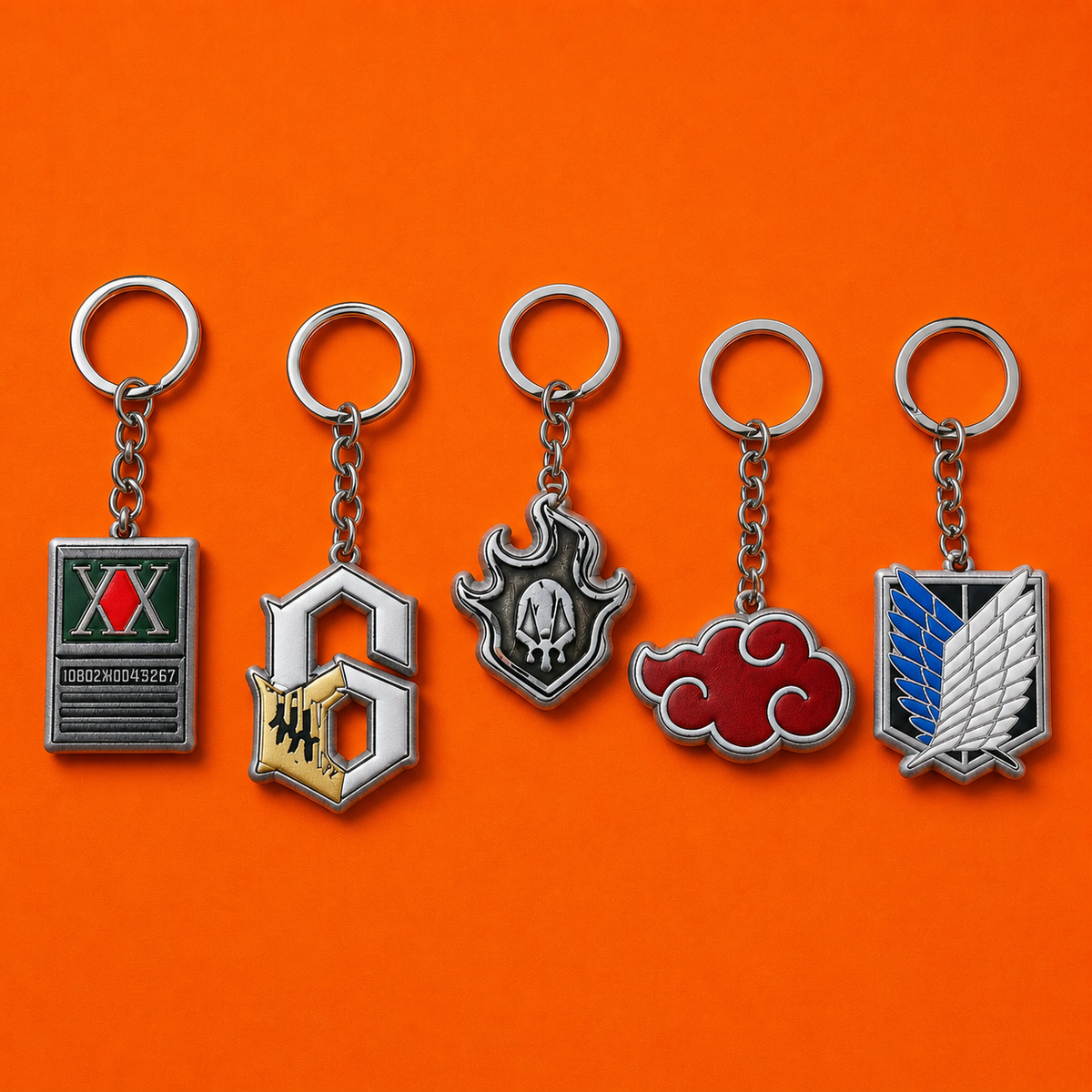 Anime Metal Keyrings