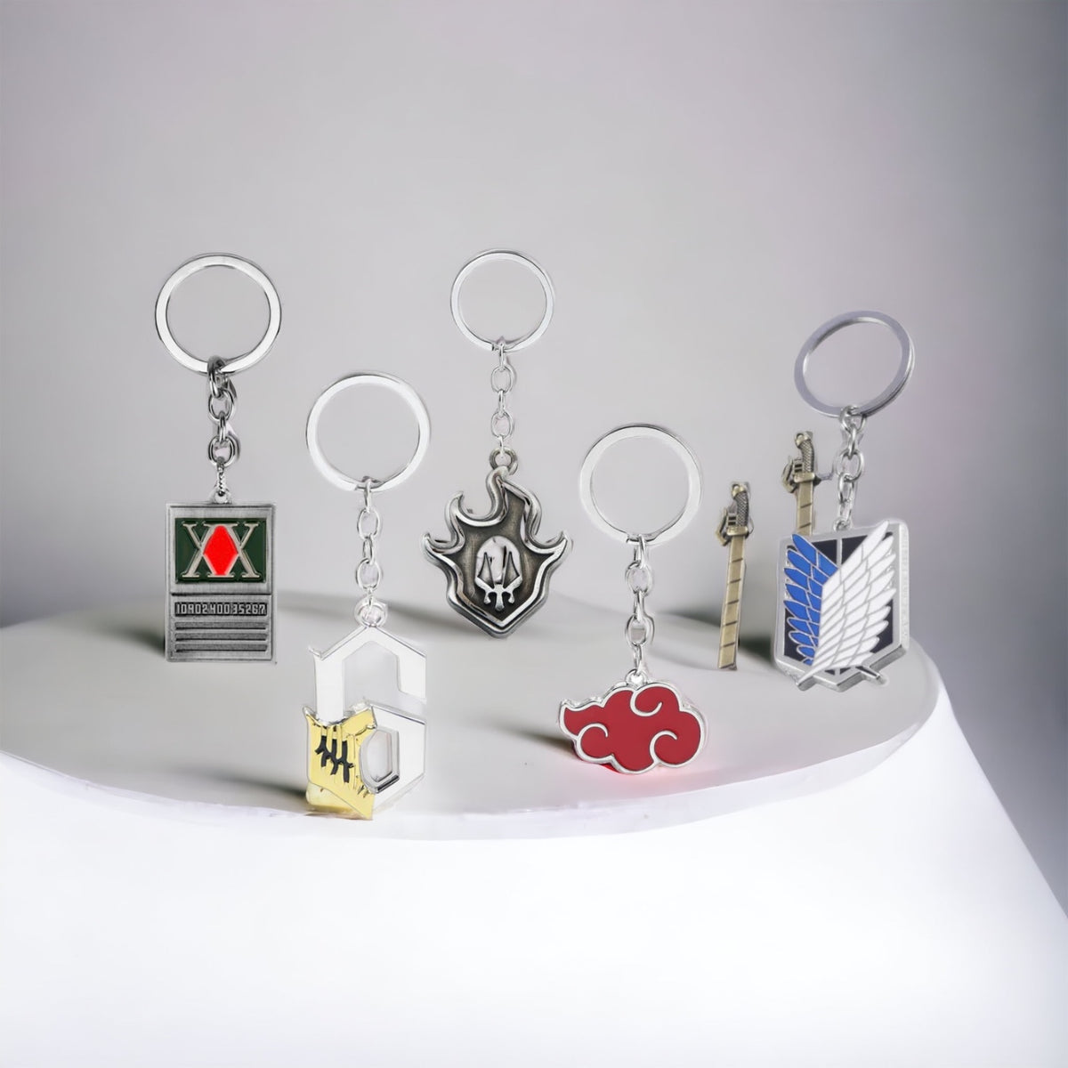 Anime Metal Keyrings